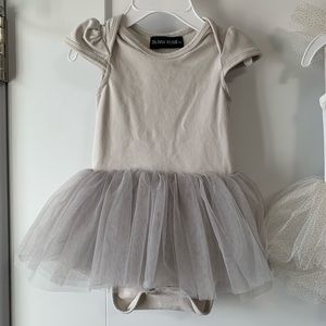 OLIVIA ROSE Gray Baby Girl's Bodysuit Tutu Dress